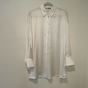 Zara silk button down